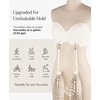 image:imagePopilush Strapless Push Up Minimizer Bras for Women Bandeau Support Unlined Bra No Padding Underwire Everyday Bras Tube TopIvory