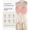 image:imagePopilush Strapless Push Up Minimizer Bras for Women Bandeau Support Unlined Bra No Padding Underwire Everyday Bras Tube TopPumpkin