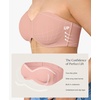 image:imagePopilush Strapless Push Up Minimizer Bras for Women Bandeau Support Unlined Bra No Padding Underwire Everyday Bras Tube TopPumpkin