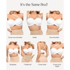 image:imagePopilush Strapless Push Up Minimizer Bras for Women Bandeau Support Unlined Bra No Padding Underwire Everyday Bras Tube TopWhite