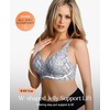 image:imagePopilush Wireless Bras Women Seamless No Underwire Push Up Bra Supportive Deep V Bralette Everyday Comfortable TShirt BraSnakeprint Black
