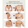 image:imagePopilush Wireless Bras for Women  Push Up Full Coverage Seamless Supportive Bralette No Underwire Mesh Crossover TShirt BraLeopard Skin