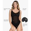 image:imagePopilush Women Mesh Shapewear Bodysuit Tummy Control Going Out Corset Tops Built in Bra Body SuitsBlack