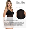 image:imagePopilush Women Mesh Shapewear Bodysuit Tummy Control Going Out Corset Tops Built in Bra Body SuitsBlack