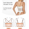 image:imagePopilush Women Mesh Shapewear Bodysuit Tummy Control Going Out Corset Tops Built in Bra Body SuitsWhite