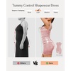 image:imagePopilush Women Off Shoulder Cocktail Dress with Builtin Bra Shapewear Ruched Metallic Mini Bodycon DressPink
