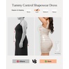 image:imagePopilush Women Off Shoulder Cocktail Dress with Builtin Bra Shapewear Ruched Metallic Mini Bodycon DressWhite