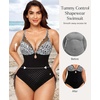 image:imagePopilush Bathing Suit for Women Tummy Control One Piece Swimsuit with Builtin Bra Sexy Beach 2026 Trendy Summer Outfit Leopard Black