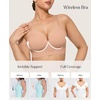 image:imagePopilush Bras for Women No Underwire Seamless Wireless Support Bra Full Coverage Comfort T Shirt BraletteSkin