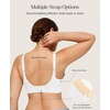 image:imagePopilush Bras for Women No Underwire Seamless Wireless Support Bra Full Coverage Comfort T Shirt BraletteWhite