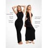 image:imagePopilush Mock Neck Long Black Formal Dresses for Women Built in Bra Basic Sleeveless Womens Maxi Bodycon Dresses
