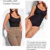 image:imagePopilush The Shapewear Bodysuit Tummy Control  Square Neck Bodysuit with Built in Bra Tank Top Sleeveless Womens Jumpsuits Casual Summer