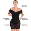 image:imagePopilush Womens Shapewear Midi Dress Off Shoulder Wrap V Neck Formal Wedding Guest Cocktail Dresses Bodycon Evening GownsBlack Midi Dress