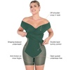 image:imagePopilush Womens Shapewear Midi Dress Off Shoulder Wrap V Neck Formal Wedding Guest Cocktail Dresses Bodycon Evening GownsGreen