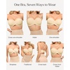 image:imagePopilush Womens Unlined Strapless Bra Minimizer Underwire No Padding AntiSlip Bandeau Bra Light Support Everyday BrasBeige  Unlined