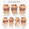 image:imagePopilush Womens Unlined Strapless Bra Minimizer Underwire No Padding AntiSlip Bandeau Bra Light Support Everyday BrasBrown  Unlined