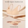 image:imageWireless Bra Pushup Bras for Women Seamless Bras with Support and Lift Comfortable Bralettes No Underwire Comfy Deep V Tshirt Bra Skin