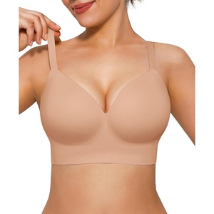 image:imagePopilush Bras for Women No Underwire Seamless Wireless Support Bra Full Coverage Comfort T Shirt BraletteSkin