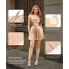 image:imagePopilush A Line Mini Corset Dress  Shapewear Tummy Control for Birthday Party Cocktail Date Night Outfits ClubChampagne