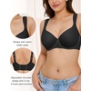image:imagePopilush Minimizer Bras for Women Full Coverage Unlined Underwire Comfortable Lift Bra for Large BreastsBlack