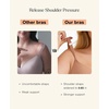 image:imagePopilush Push Up Bras for Women  Wireless Plus Size T Shirt Full Coverage Bra No Underwire Seamless BralettesBlack