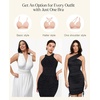 image:imagePopilush Push Up Bras for Women  Wireless Plus Size T Shirt Full Coverage Bra No Underwire Seamless BralettesBlack