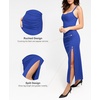 image:imagePopilush Shapewear Dress Bodycon Split Maxi Dress with Build in Shapewear 2025 Trending Dresses for WomenBluesquare Neck Dress