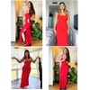 image:imagePopilush Shapewear Dress Bodycon Split Maxi Dress with Build in Shapewear 2025 Trending Dresses for WomenRedsquare Neck Dress