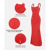 image:imagePopilush Shapewear Dress Bodycon Split Maxi Dress with Build in Shapewear 2025 Trending Dresses for WomenRedsquare Neck Dress