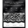 image:imagePopilush Shapewear Dress Deep V Neck Lace Cocktail Maxi Dresses for WomenBlack