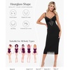 image:imagePopilush Shapewear Dress Deep V Neck Lace Cocktail Maxi Dresses for WomenBlack