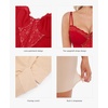 image:imagePopilush Shapewear Dress Deep V Neck Lace Cocktail Maxi Dresses for WomenRed Hot