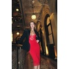 image:imagePopilush Shapewear Dress Deep V Neck Lace Cocktail Maxi Dresses for WomenRed Hot