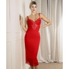 image:imagePopilush Shapewear Dress Deep V Neck Lace Cocktail Maxi Dresses for WomenRed Hot