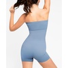image:imagePopilush Shapewear Romper Tube Jumpsuit  Strapless Yoga Jumpsuit for Women Built in Bra Bodysuit Short SummerBlue