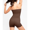image:imagePopilush Shapewear Romper Tube Jumpsuit  Strapless Yoga Jumpsuit for Women Built in Bra Bodysuit Short SummerBrown