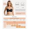 image:imagePopilush Strapless Bras for Women Sheer Mesh See Through Bra Non Slip Underwire Unlined No Padding Sexy ComfortableBlack