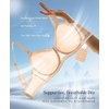 image:imagePopilush Strapless Bras for Women Sheer Mesh See Through Bra Non Slip Underwire Unlined No Padding Sexy ComfortableNude