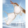 image:imagePopilush Strapless Bras for Women Sheer Mesh See Through Bra Non Slip Underwire Unlined No Padding Sexy ComfortableWhite