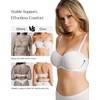 image:imagePopilush Strapless Bras for Women Sheer Mesh See Through Bra Non Slip Underwire Unlined No Padding Sexy ComfortableWhite