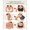 image:imagePopilush Womens Wireless Push Up Bra No Underwire Comfortable Supportive Mesh Crossover Bralette Seamless Everyday Tshirt BraBlack