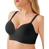 image:imagePopilush Push Up Bras for Women  Wireless Plus Size T Shirt Full Coverage Bra No Underwire Seamless BralettesBlack
