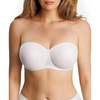 image:imagePopilush Strapless Bras for Women Sheer Mesh See Through Bra Non Slip Underwire Unlined No Padding Sexy ComfortableWhite