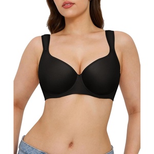 image:imagePopilush Minimizer Bras for Women Full Coverage Unlined Underwire Comfortable Lift Bra for Large BreastsBlack